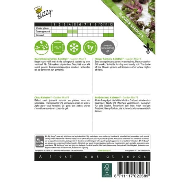 Buzzy Boerenkoolspruitjes Garden Mix F1