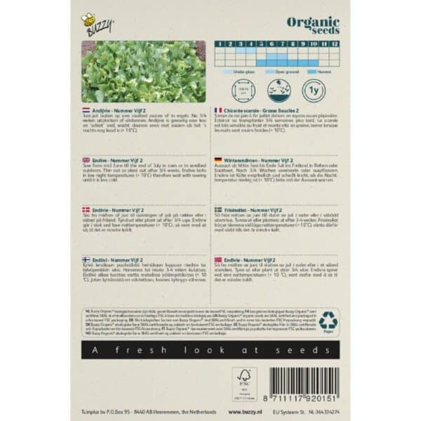 Buzzy Organic Andijvie Nummer Vijf 2 BIO