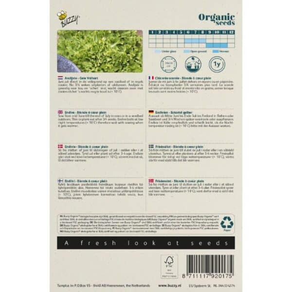 Buzzy Organic Andijvie Gele Volhart BIO