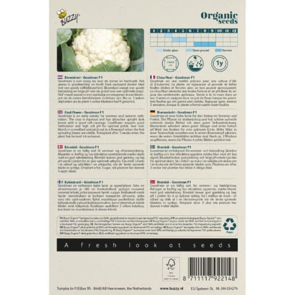 Buzzy Organic Bloemkool Goodman F1 BIO