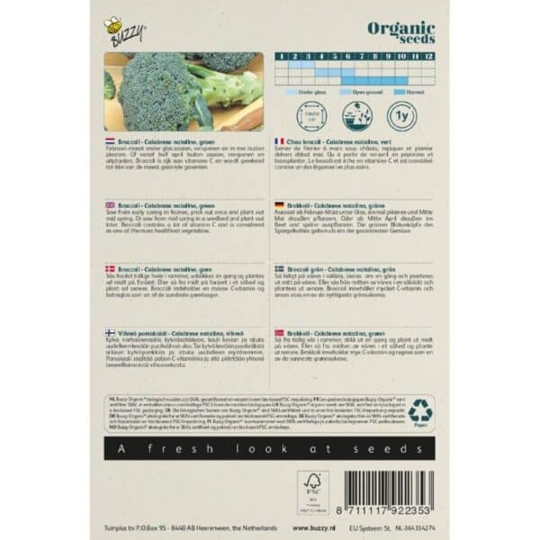 Buzzy Organic Broccoli Calabrese natalino BIO