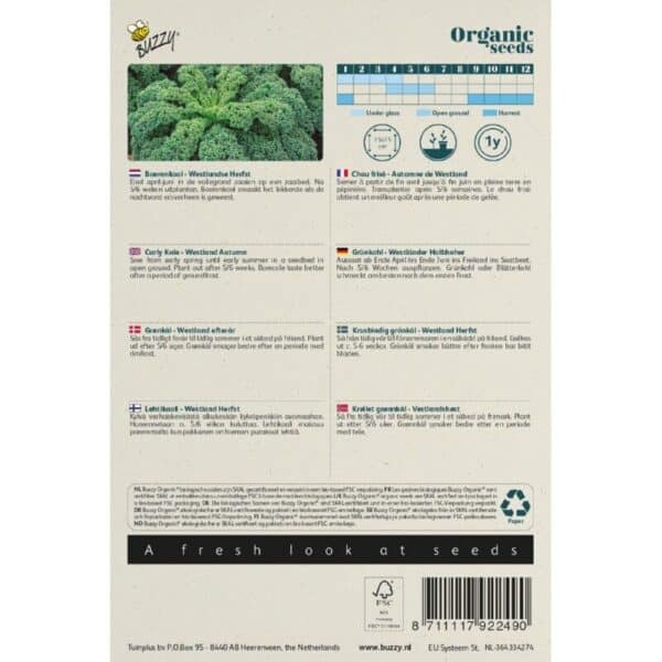Buzzy Organic Boerenkool Westlandse Herfst BIO