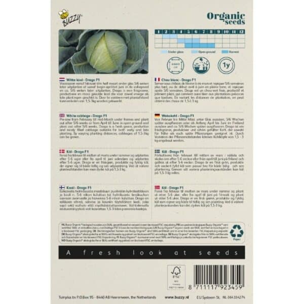 Buzzy Organic Witte Kool Drago F1