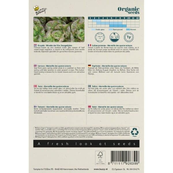 Buzzy Organic Kropsla Wonder van Vier Jaargetijden BIO