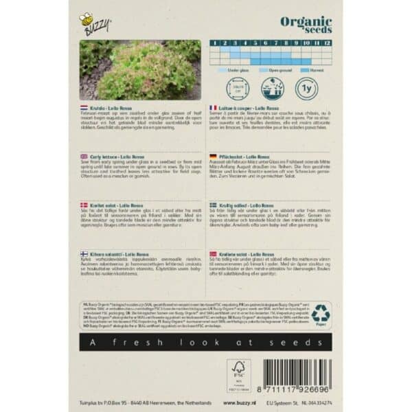 Buzzy Organic Krulsla Lollo Rossa BIO