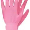 Werkhandschoen Roze Latex Maat L