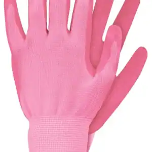 Werkhandschoen Roze Latex Maat L