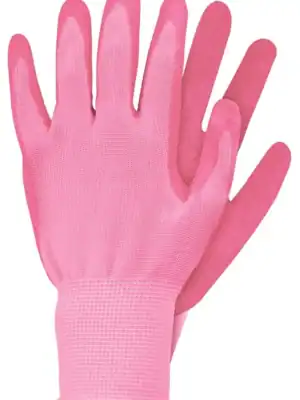 Werkhandschoen Roze Latex Maat L