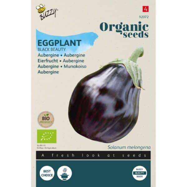 Buzzy Organic Aubergine Black Beauty BIO Buzzy Organic Aubergine Black Beauty BIO