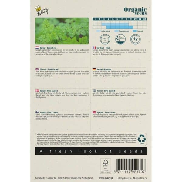 Buzzy Organic Kervel Fijne Krul BIO