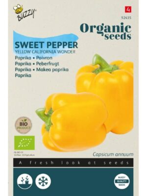 Buzzy Organic Paprika Yellow California Wonder BIO Buzzy Organic Paprika Yellow California Wonder BIO