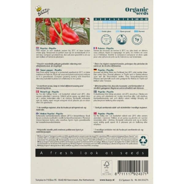 Buzzy Organic Paprika Piquillo BIO