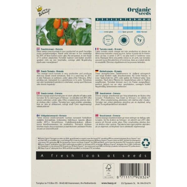 Buzzy Organic Snacktomaat Ormato BIO