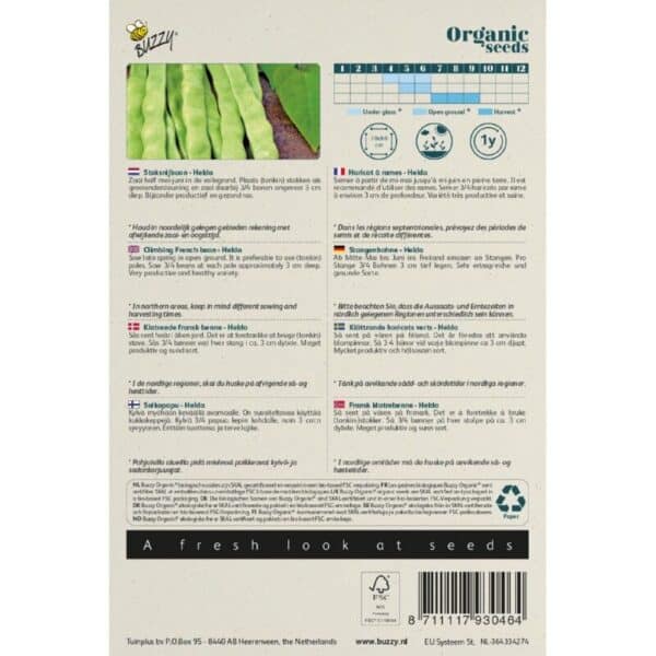 Buzzy Organic Stoksnijboon Helda BIO