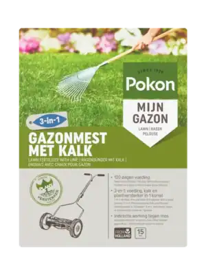 Pokon Gazonmest met Kalk 3‑in‑1 Pokon Gazonmest met Kalk 3‑in‑1